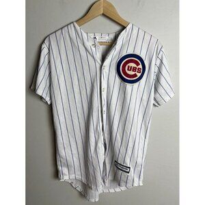 Majestic Chicago Cubs Kris Bryant 17 Pinstripe Jersey Youth L 14/16 Collectible